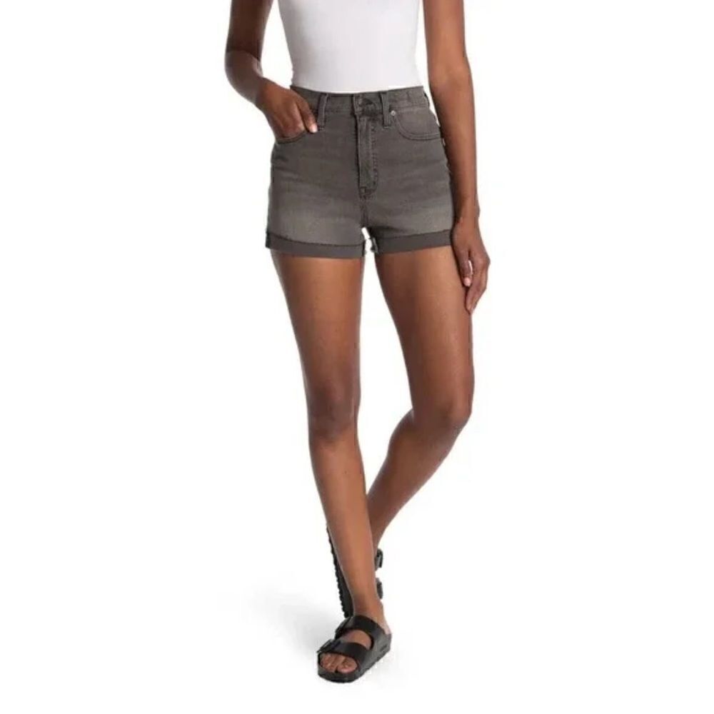 NEW Madewell High Rise Cuffed Denim Shorts- Size 23